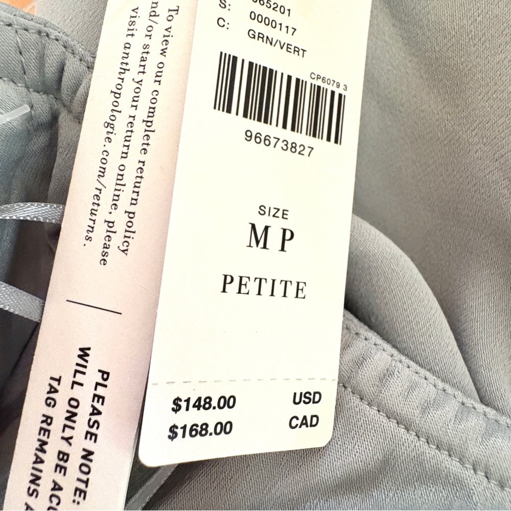 ANTHROPOLOGIE Strapless Slip Midi Dress NWT Size Medium Petite - Picture 10 of 10
